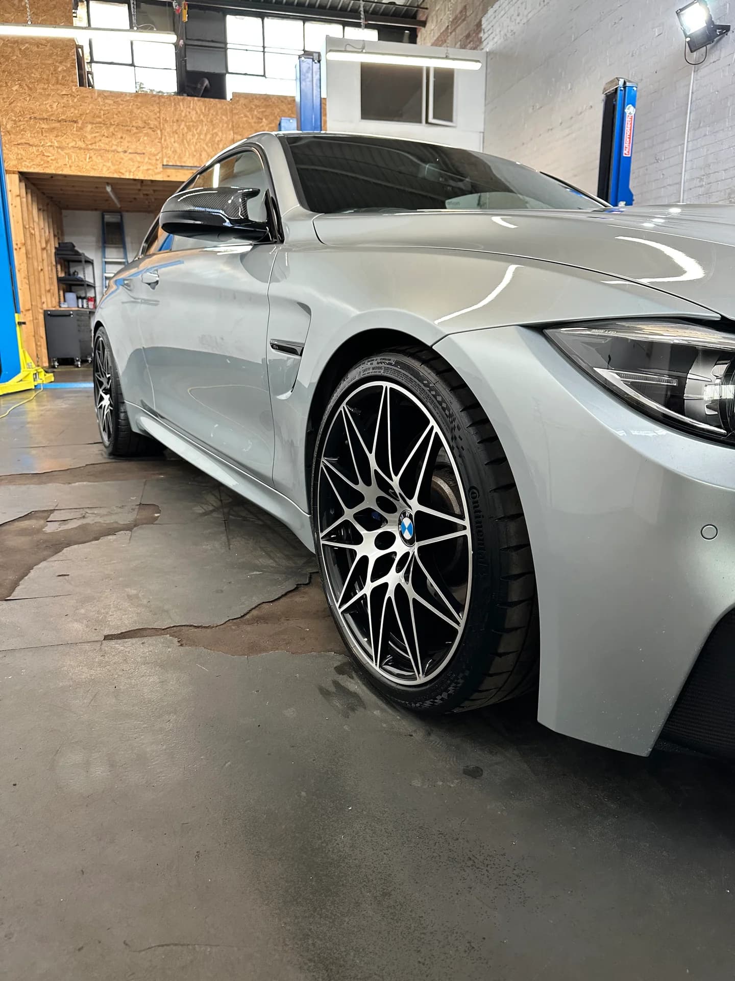 BMW — wheel and bodywork detail